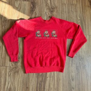 Vintage 80s Ugly Christmas Sweater Sweatshirt